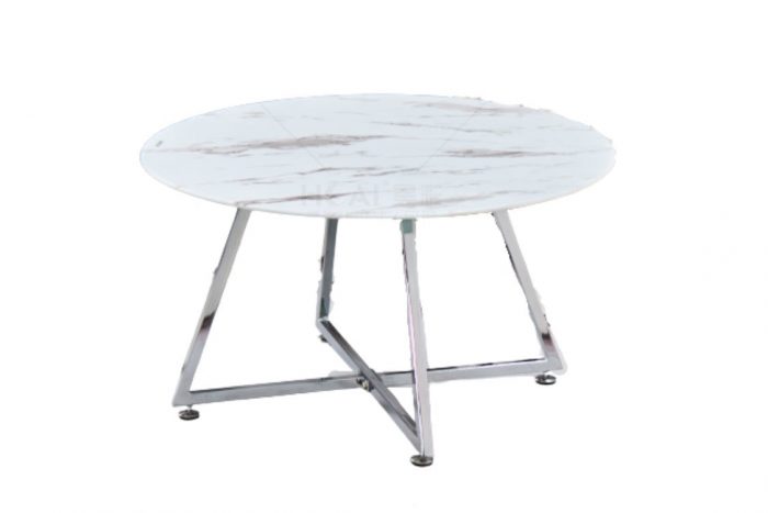 Table basse en marbre blanc Heloise Ferucci