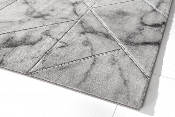 Tapis style moderne gris Marble Ferucci