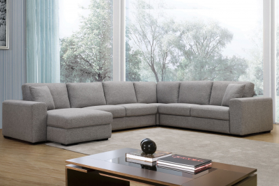 Canapé panoramique en tissu avec assise moelleuse Teramo Ferucci
