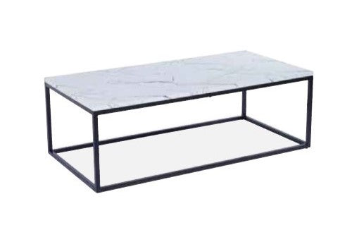 Table basse rectangulaire effet béton ou marbre Texas Ferucci