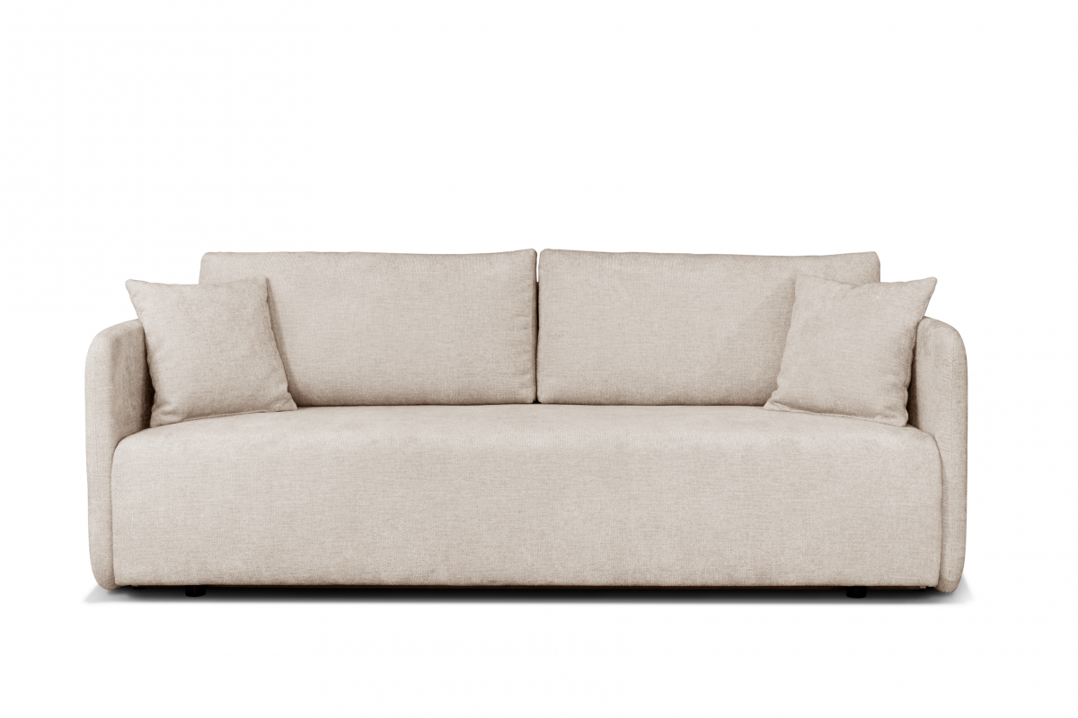 Canapé avec couchage d'appoint en tissu beige Allen Ferucci