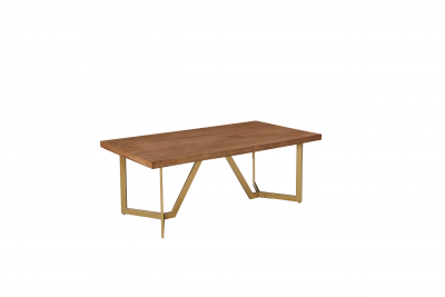 Table basse rectangle couleur chêne clair Mona Ferucci