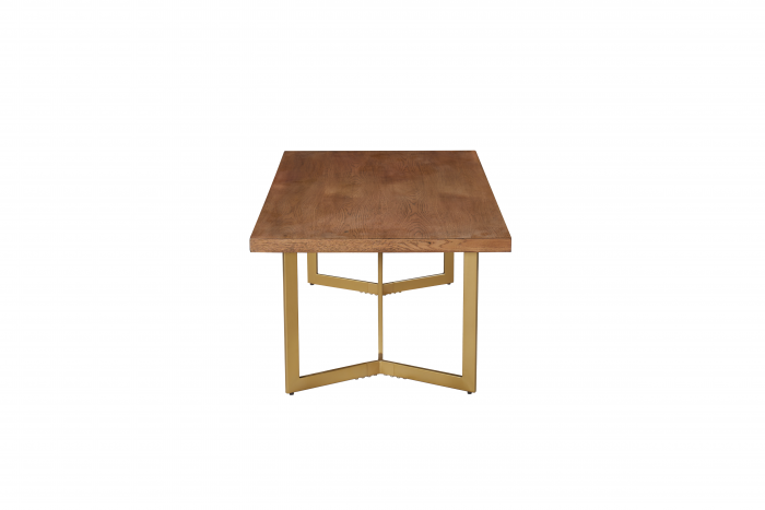 Table basse rectangle couleur chêne clair Mona Ferucci