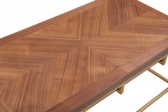 Table basse coulissante avec rangement couleur chêne Zenith Ferucci